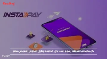 كل ما يخص تعديلات رسوم انستا باي الجديدة وطرق التحويل الآمن في مصر